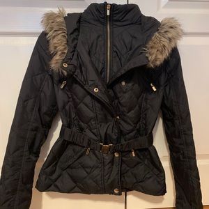 Express Faux Fur Hooded Winter Jacket